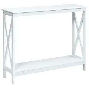 2-Tier Console X-Design Sofa Side Accent Table