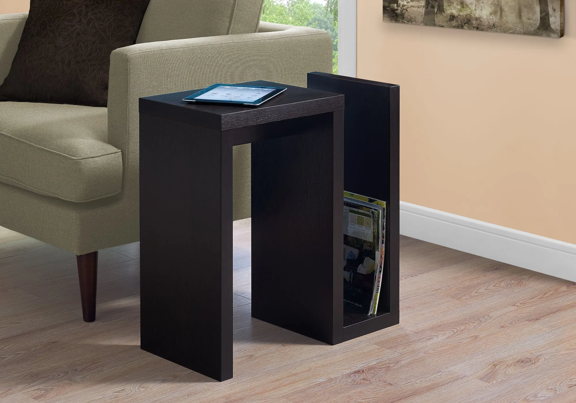 Accent Table - 24"H / Cappuccino