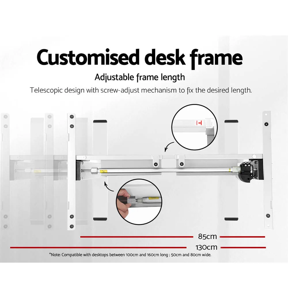 Adjustable Motorised Sit Stand Desk with Digital Control - Artiss