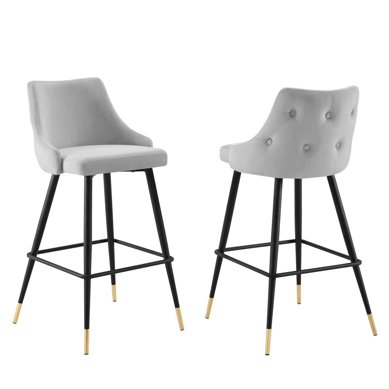 Adorn Performance Velvet Bar Stool Set of 2