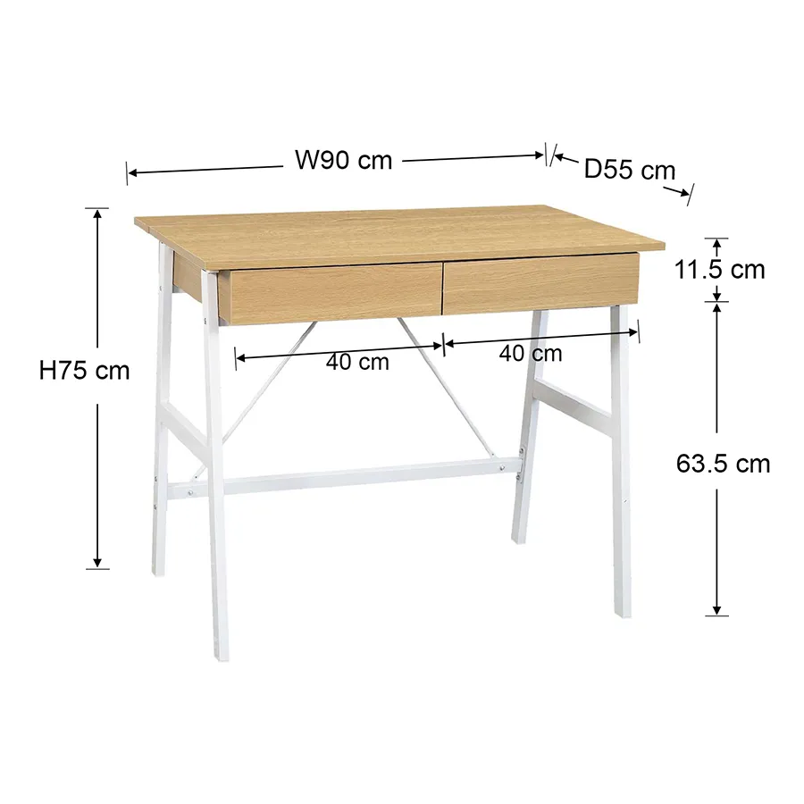 Archie 90 cm Writing Desk