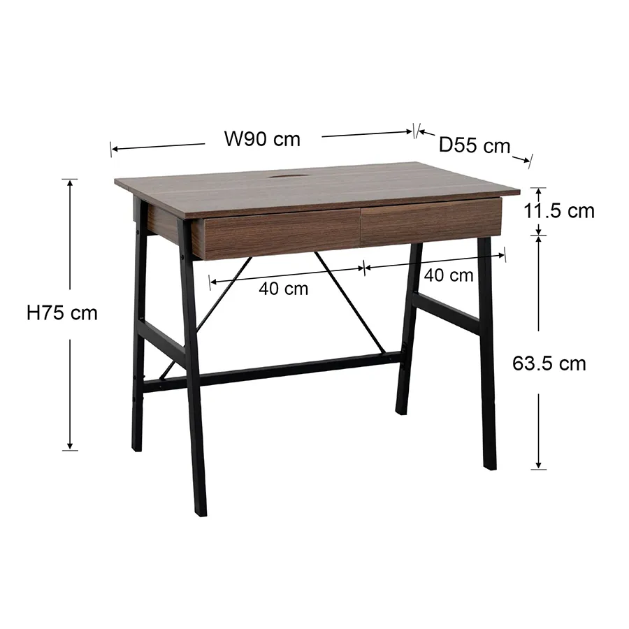 Archie 90 cm Writing Desk