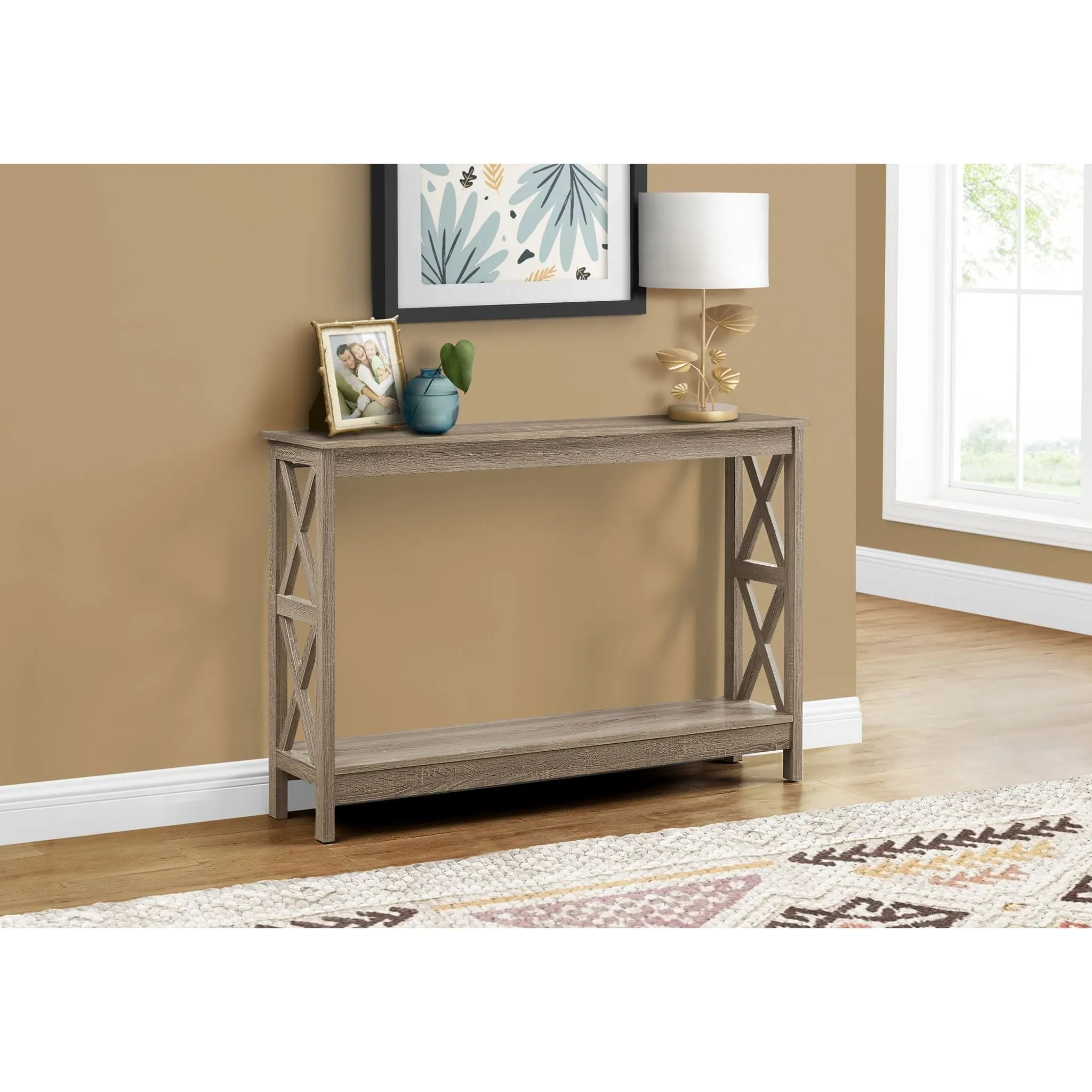 Aster Console Table - Dark Taupe