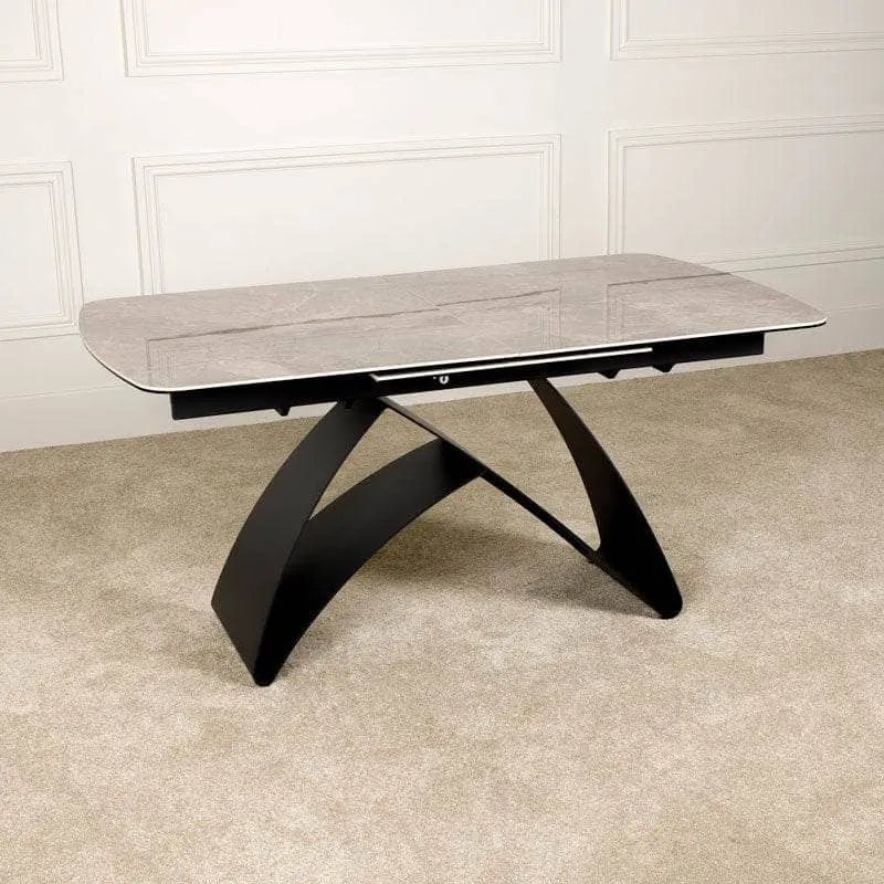 Bari Extending Dining Table - Taupe