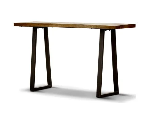 Begonia Console Table 140cm Live Edge Solid Mango Wood Unique Furniture -Natural