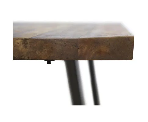 Begonia Console Table 140cm Live Edge Solid Mango Wood Unique Furniture -Natural