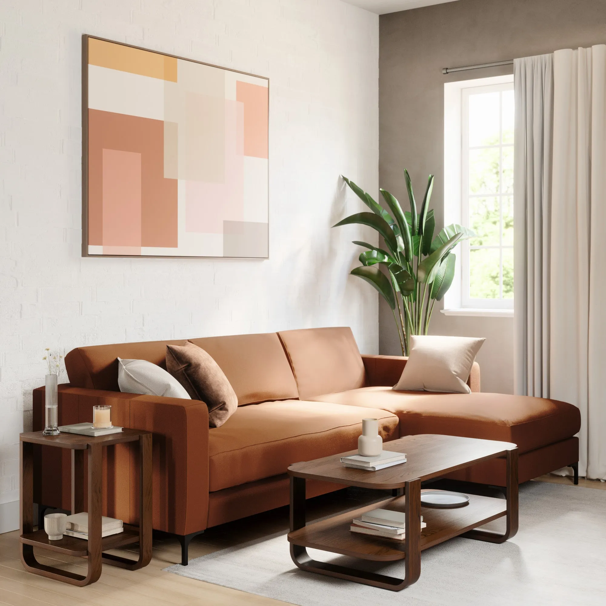 Contemporary Bellwood Coffee Table - Modern Design, Sleek Finish, Living Room Decor Centerpiece