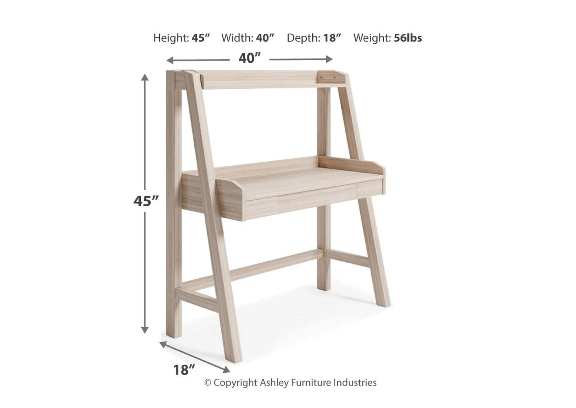 Blariden Desk with Hutch