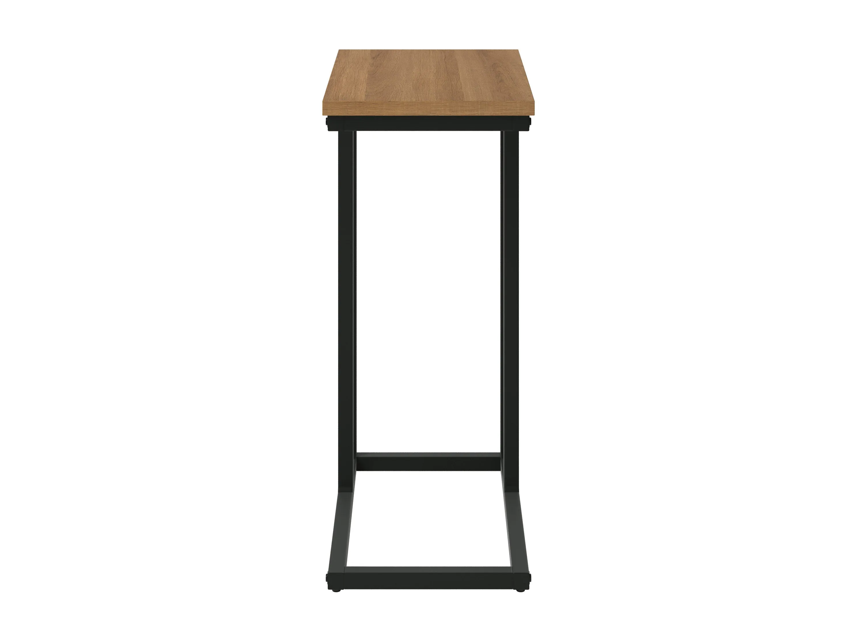 Brown Wood Narrow Side Table