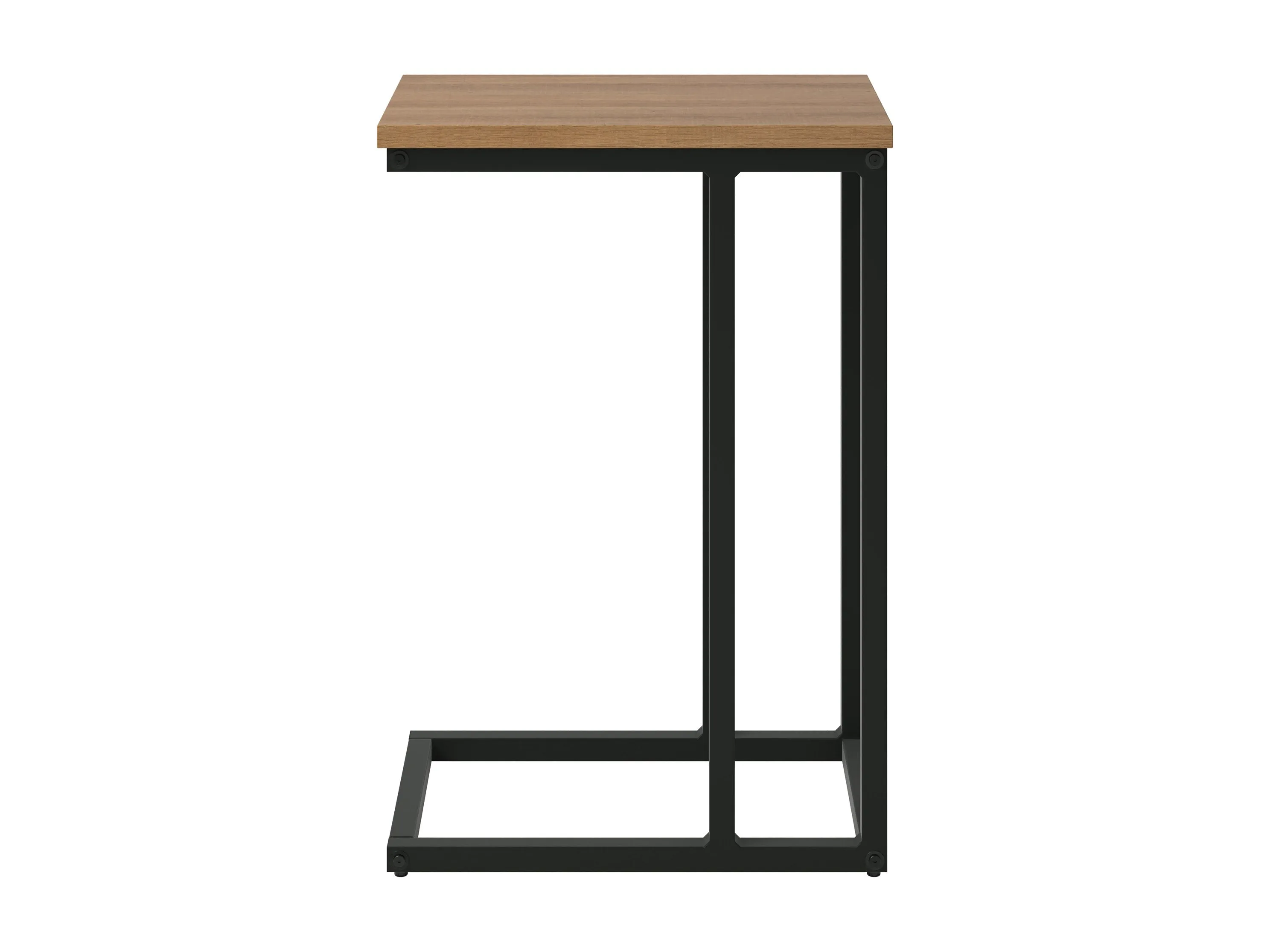 Brown Wood Narrow Side Table