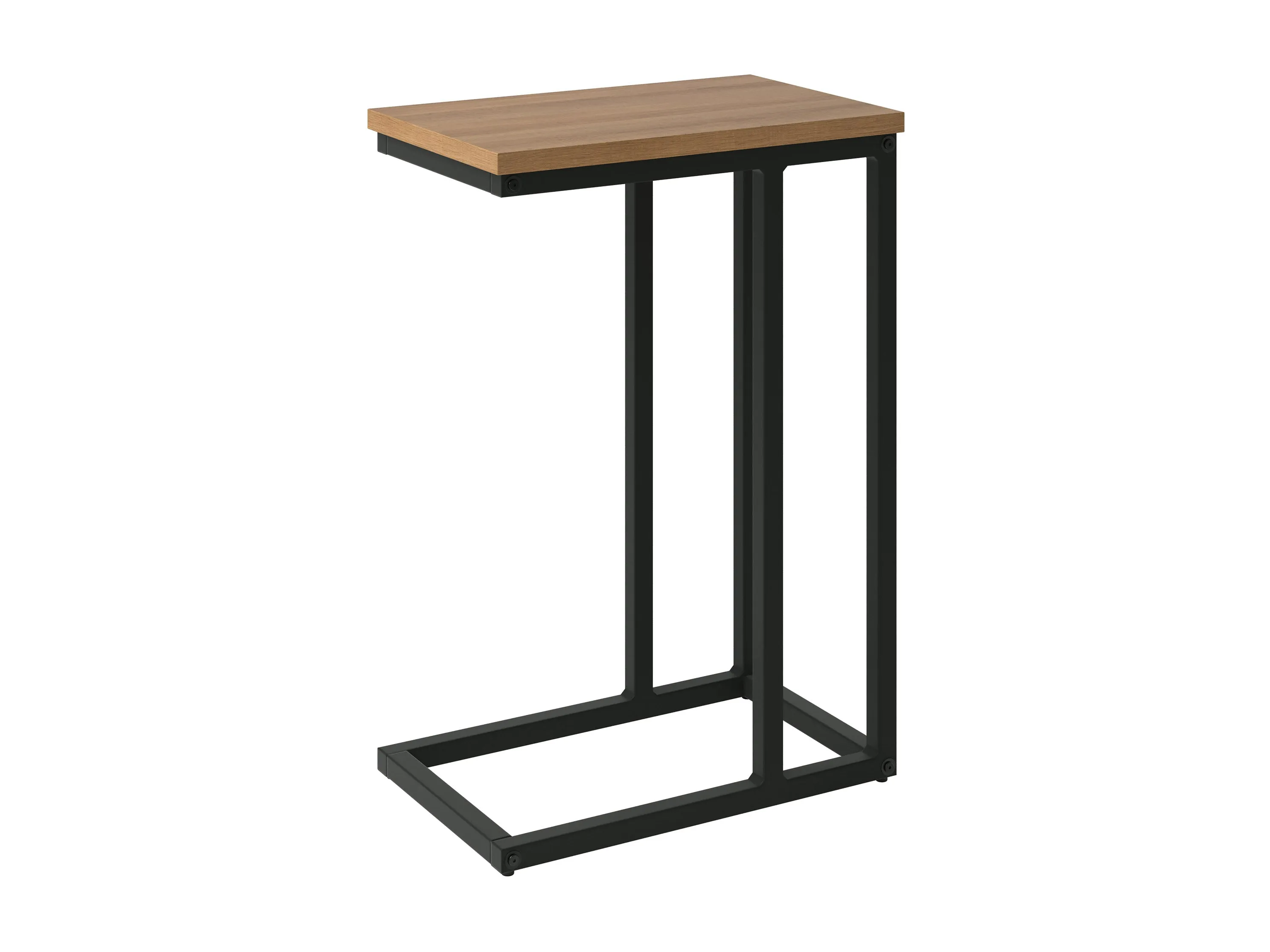 Brown Wood Narrow Side Table