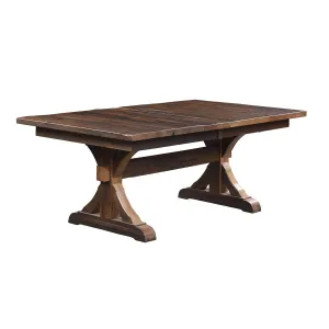 Buxton Amish Extendable Top Reclaimed Wood Dining Table