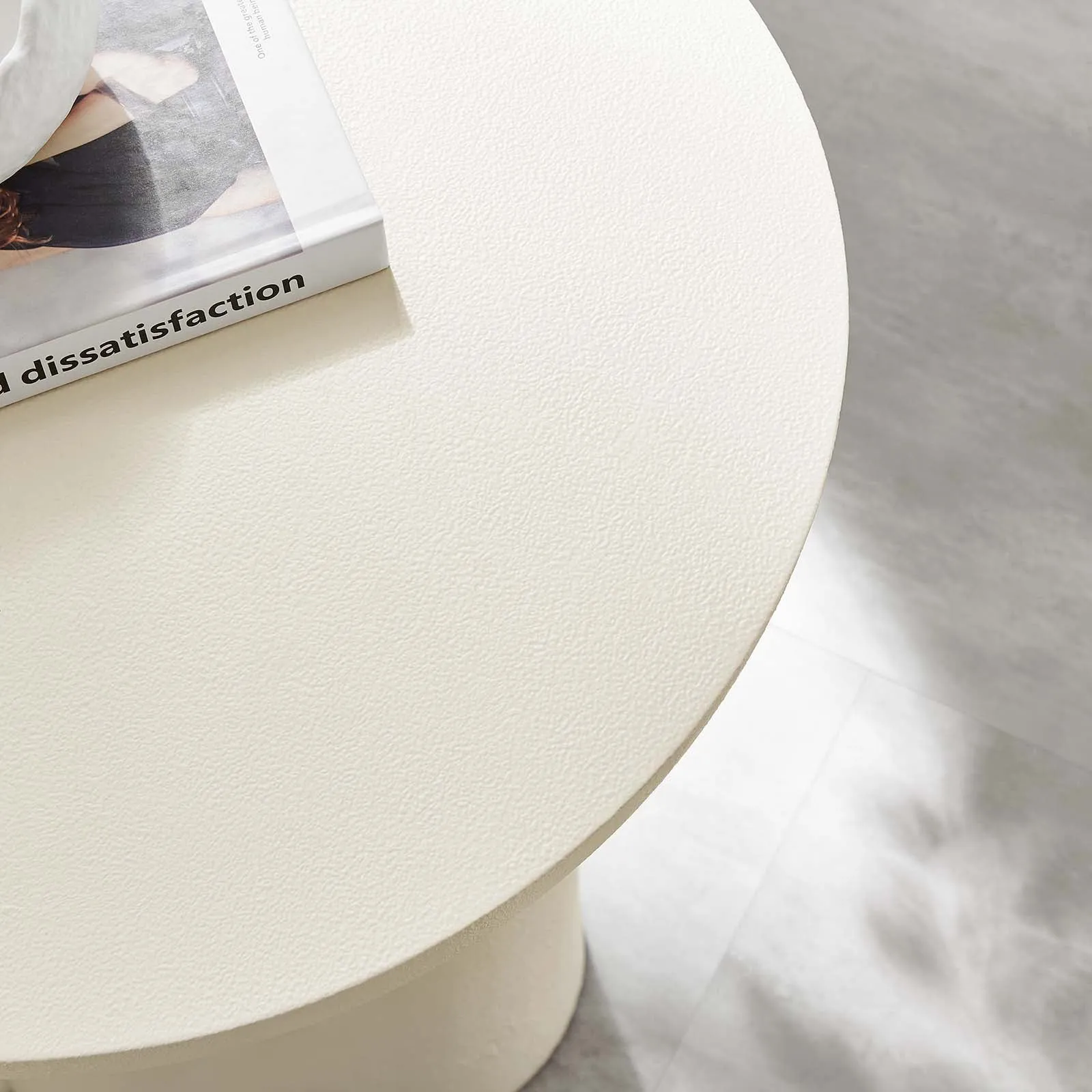 Caspian Round Concrete Side Table by Modway