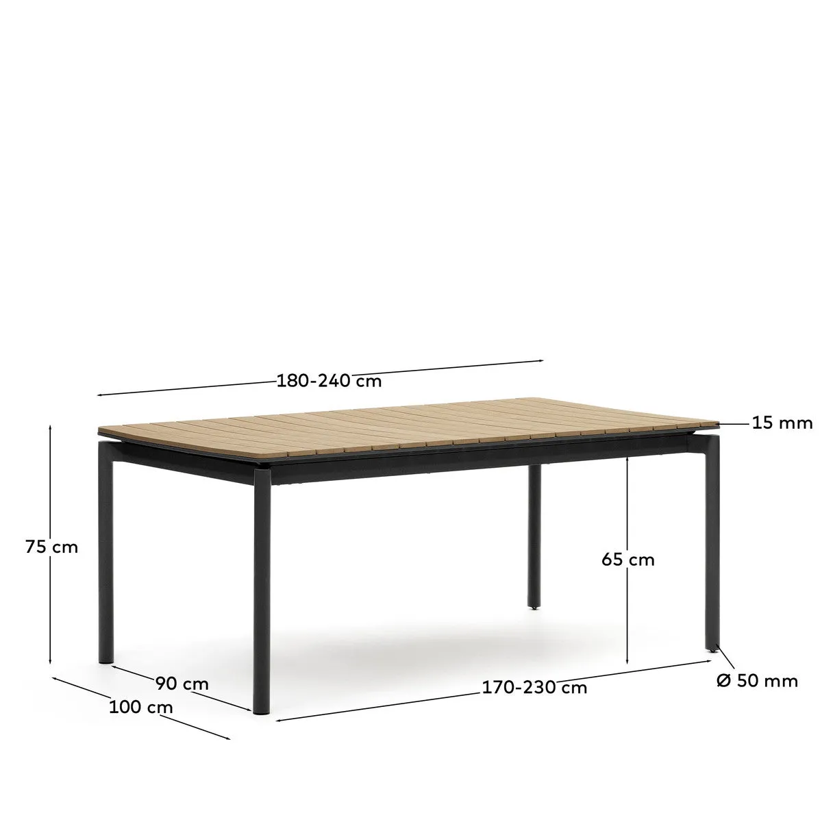 Cayman 180-240cm  Extendable Table