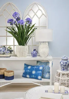 Coastal White Console Table