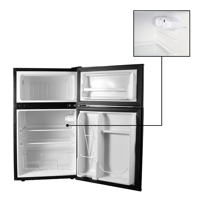 ConServ 3 cu.ft 2 Door Mini Freestanding Refrigerator with Freezer in Stainless