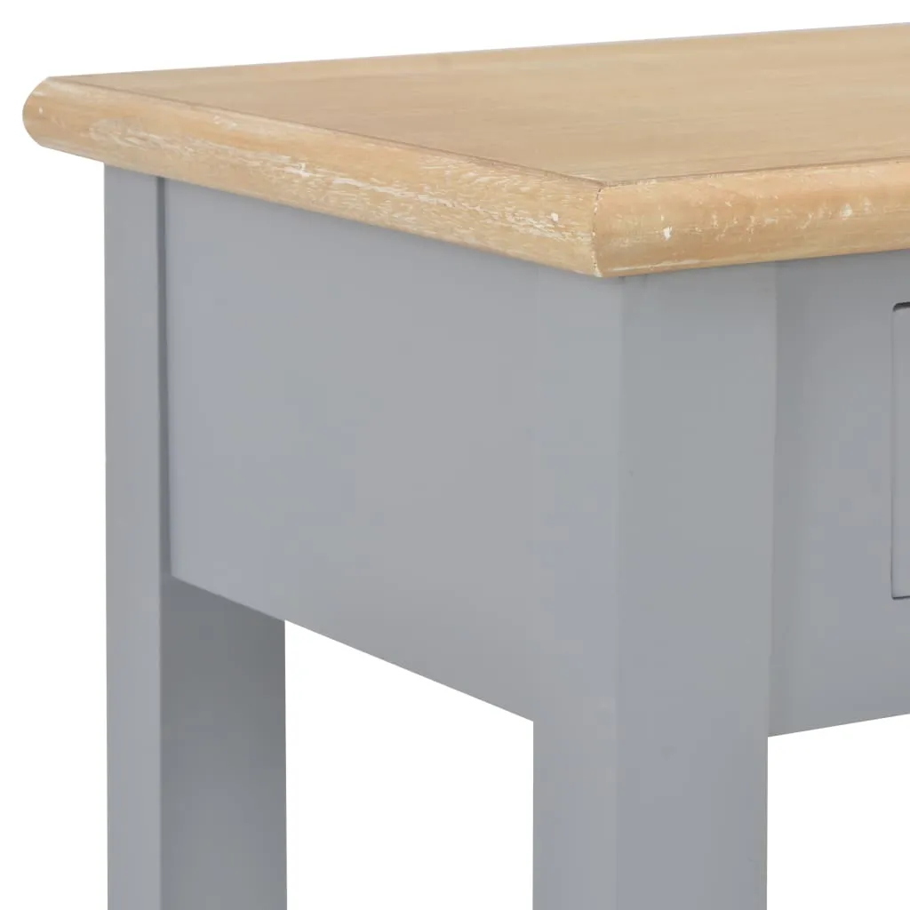 Console Table Grey 110x35x80 cm Wood