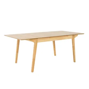 Cusco 150cm - 190cm Extendable Dining Table Scandinavian Style Solid Rubberwood