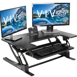 Desk Converter Monitor Riser with Adjustable Height (Dual)