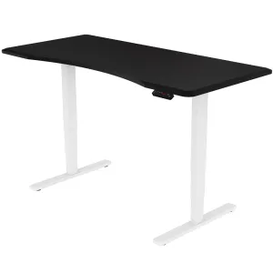 Dual Motor Standing Desk 150x70cm, 120kg Load, Black | FORTIA