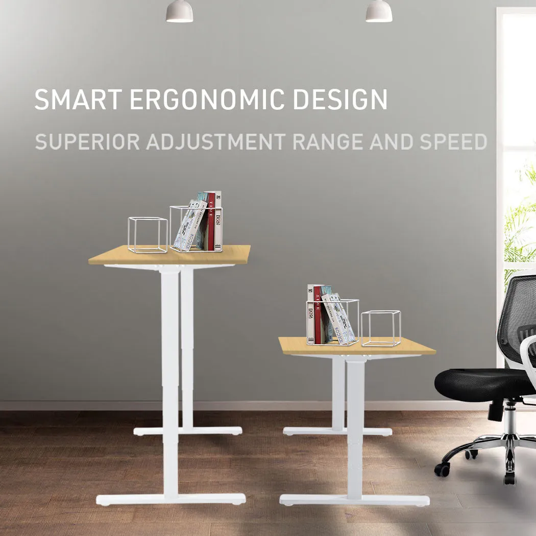 Electric Height Adjustable Sit-Stand Desk 140x60cm, 70kg Load