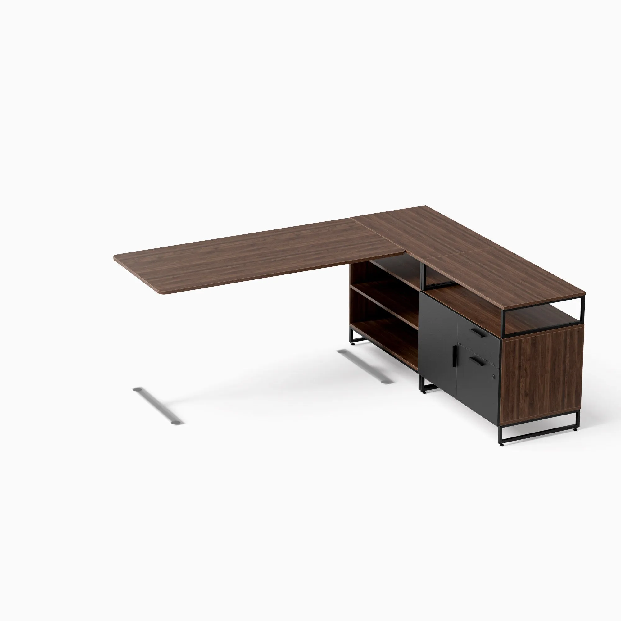 Executive Desk: L-Shaped Configuration