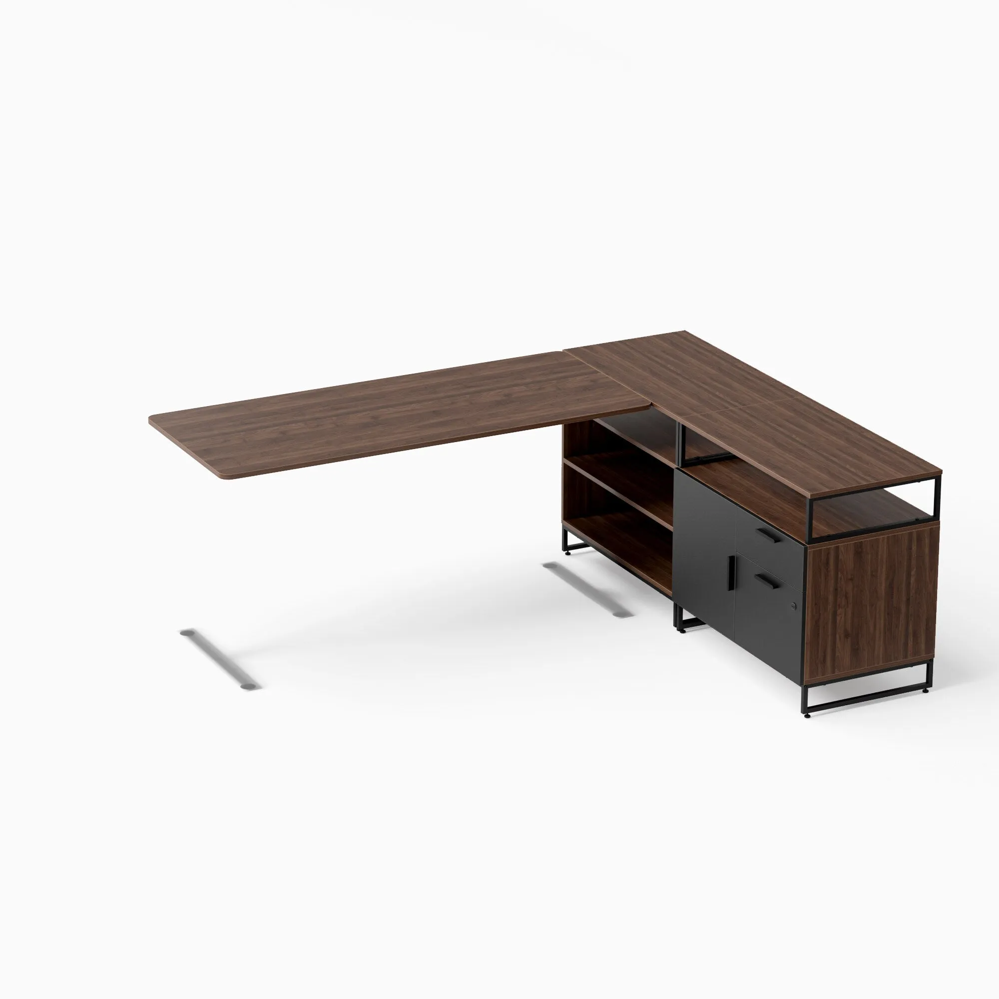 Executive Desk: L-Shaped Configuration