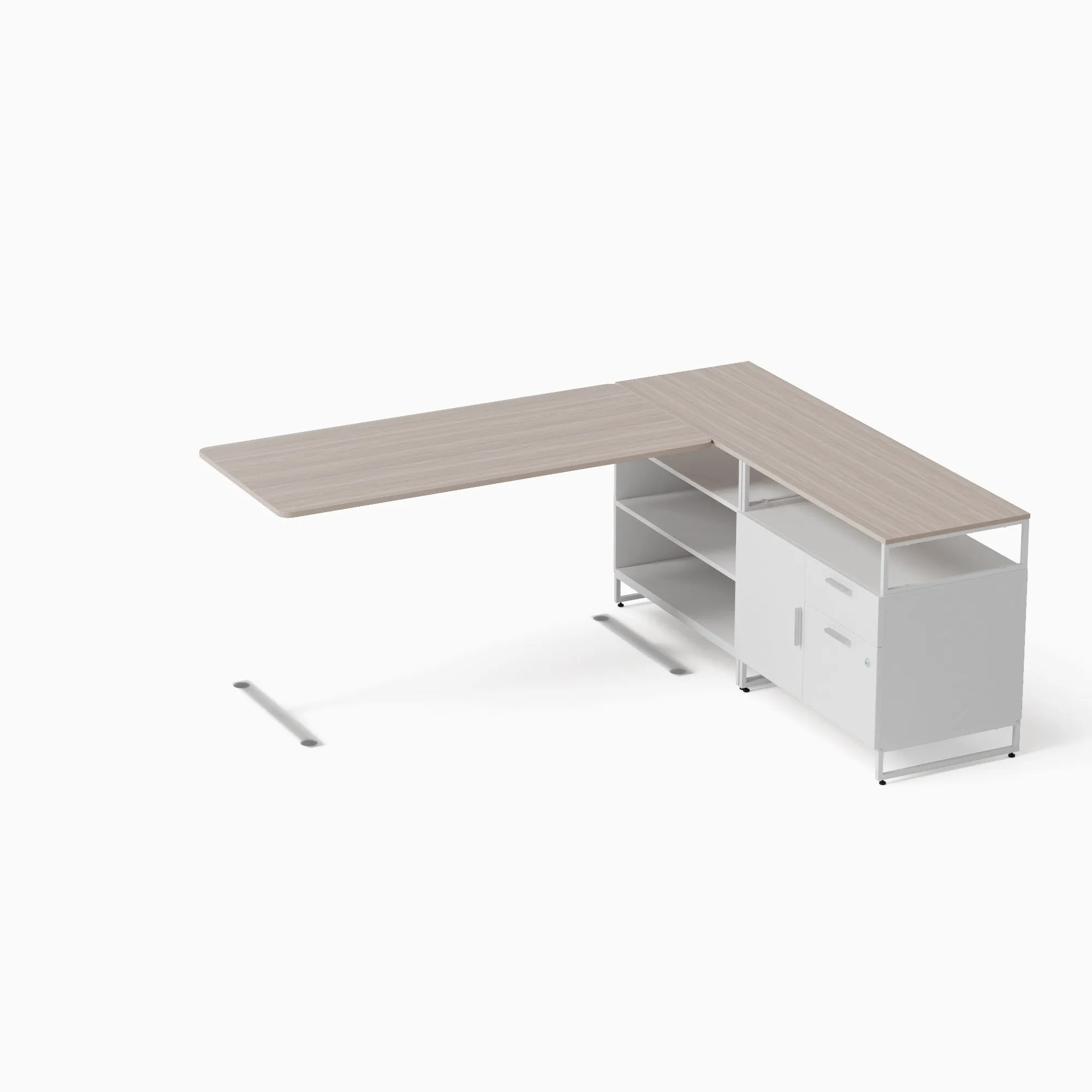 Executive Desk: L-Shaped Configuration