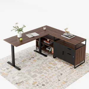 Executive Desk: L-Shaped Configuration