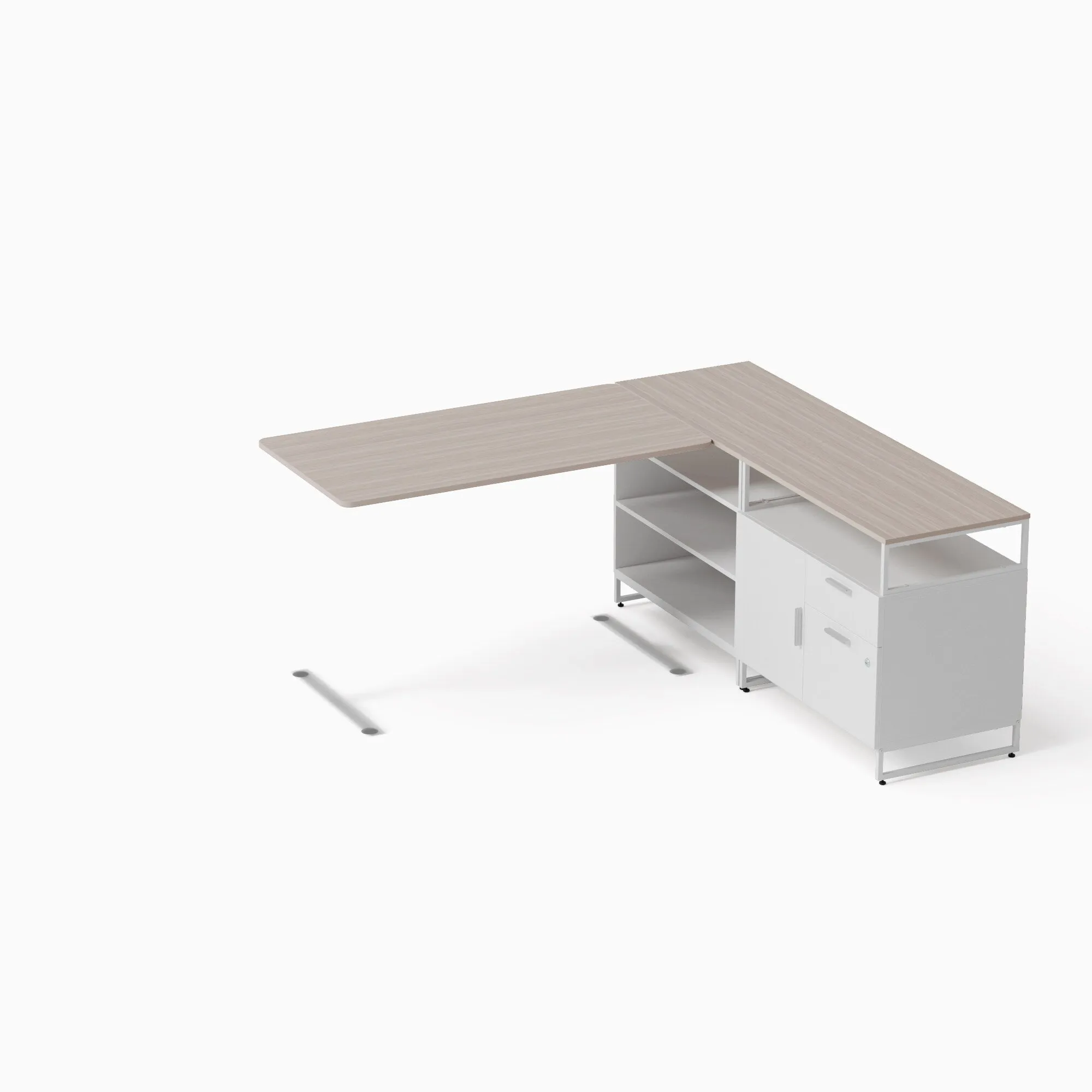 Executive Desk: L-Shaped Configuration