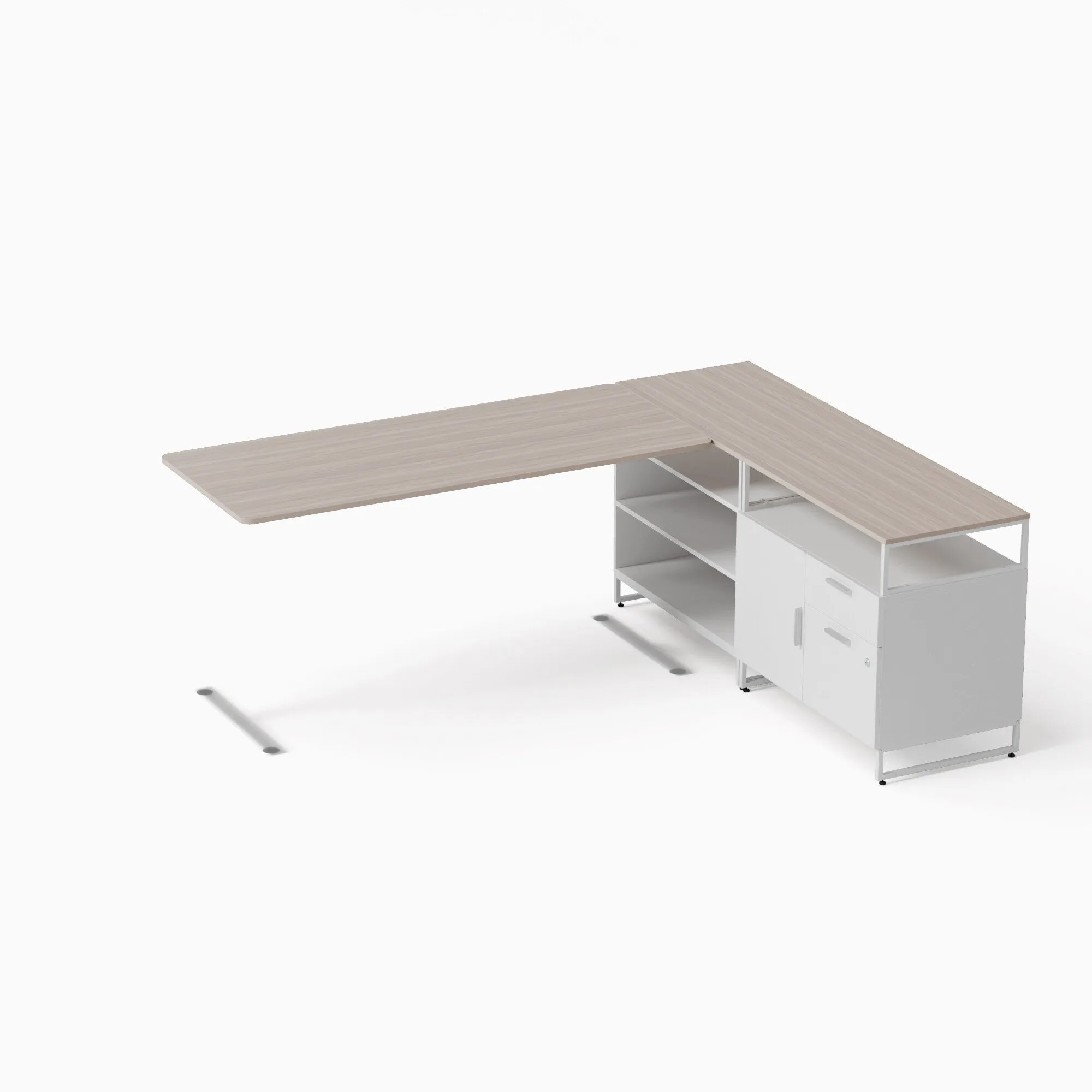 Executive Desk: L-Shaped Configuration