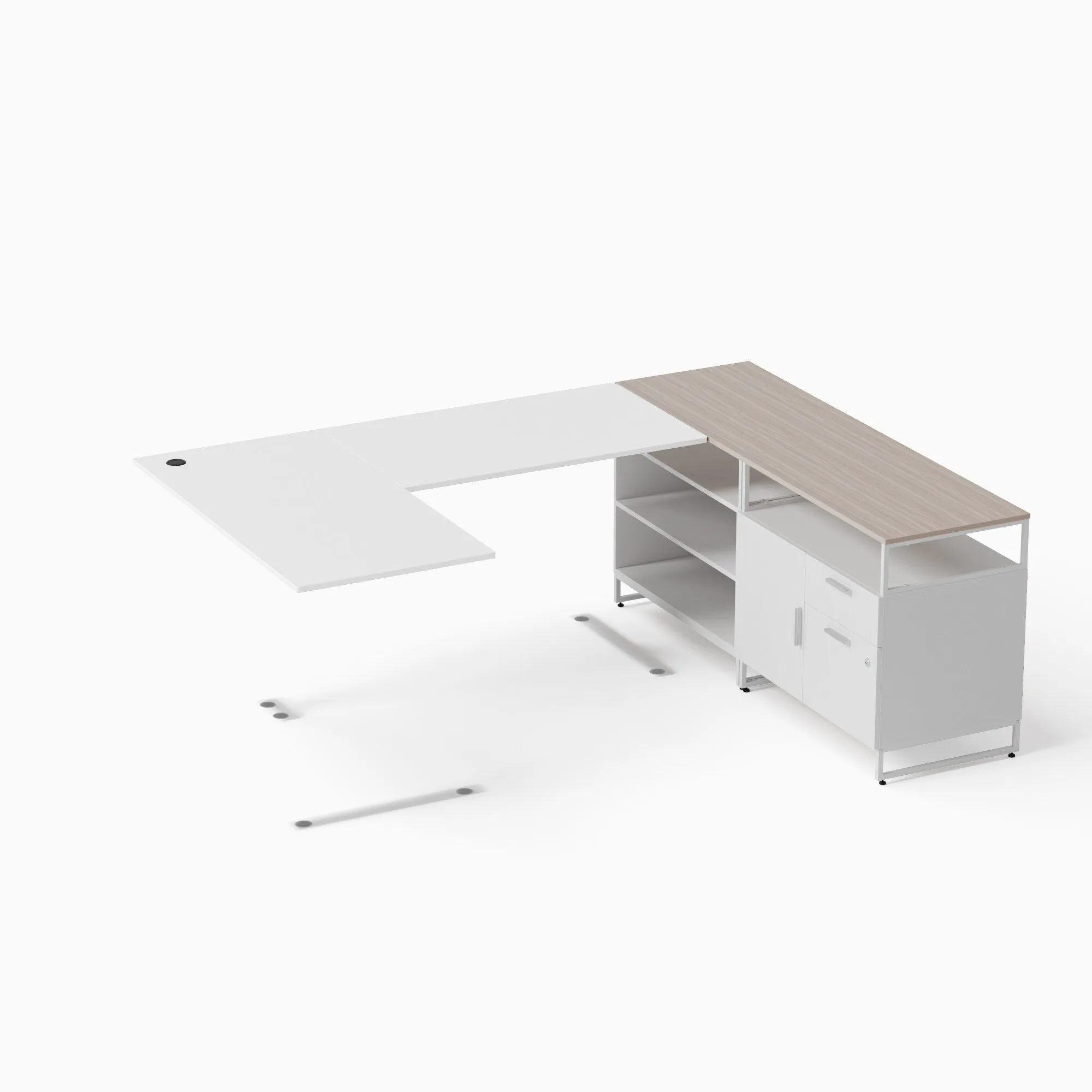 Executive Desk: U-Shaped Configuration