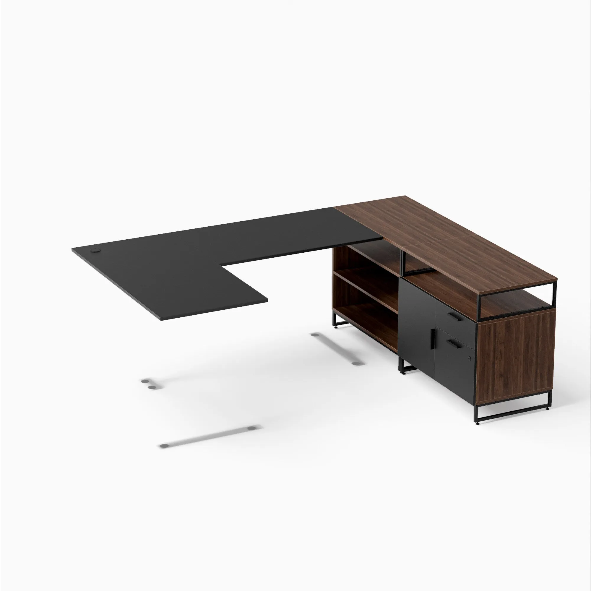 Executive Desk: U-Shaped Configuration