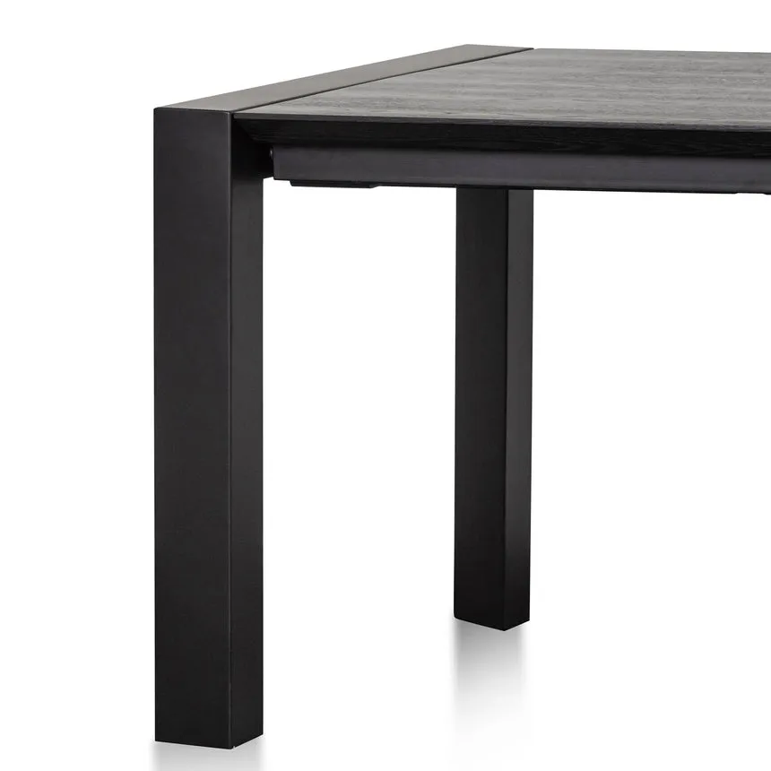 Extendable Wooden Dining Table - Black