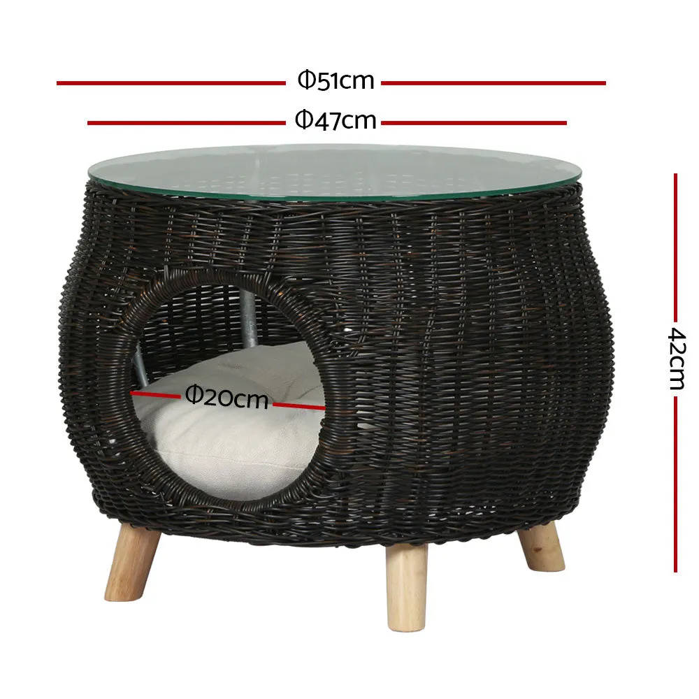 Gardeon Side Table Coffee Pet Bed Indoor Wicker Outdoor Furniture Patio Desk