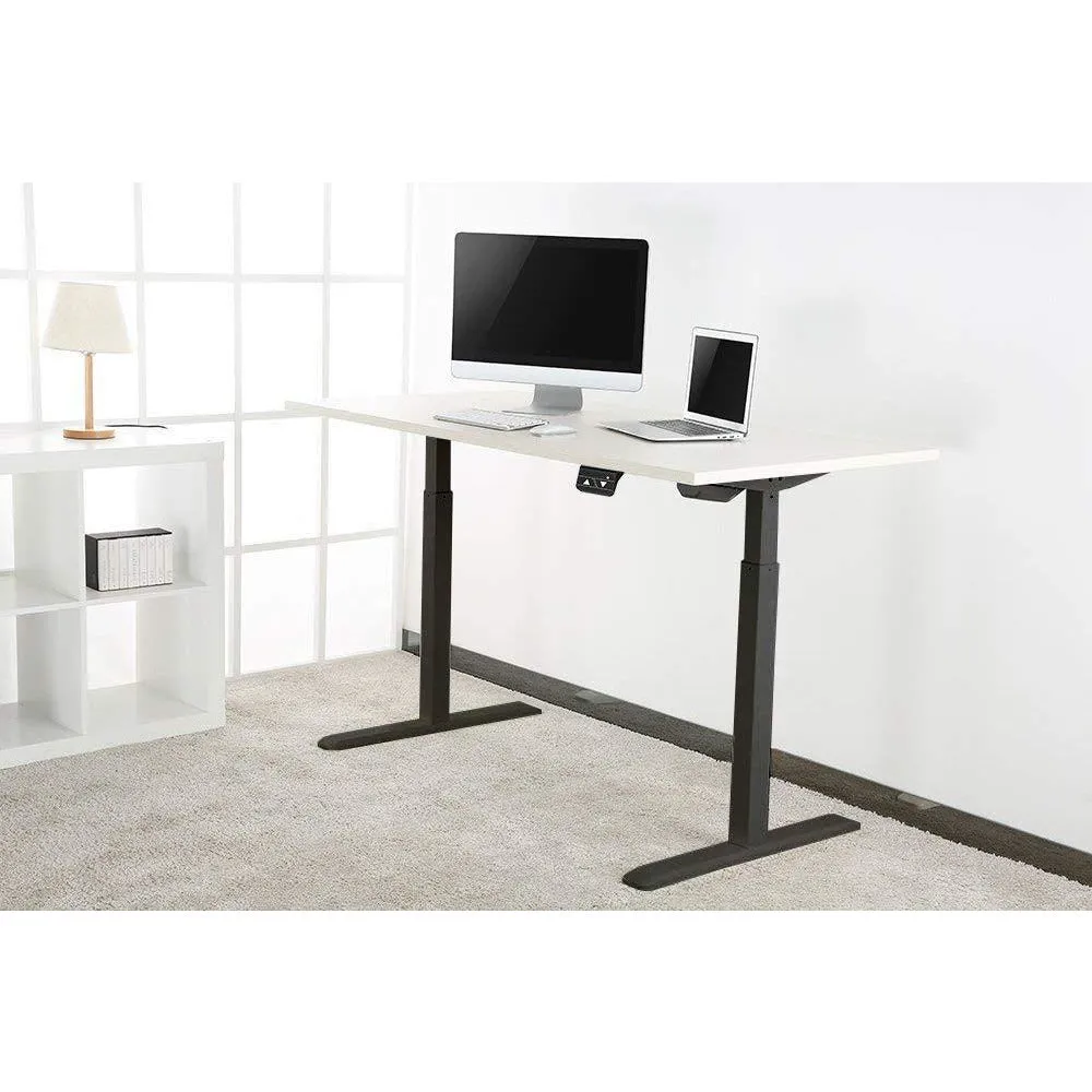 Great Value Height Adjustable Desk 1200mm Wide - Black or White Desktop