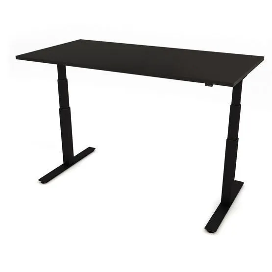 Great Value Height Adjustable Desk 1200mm Wide - Black or White Desktop