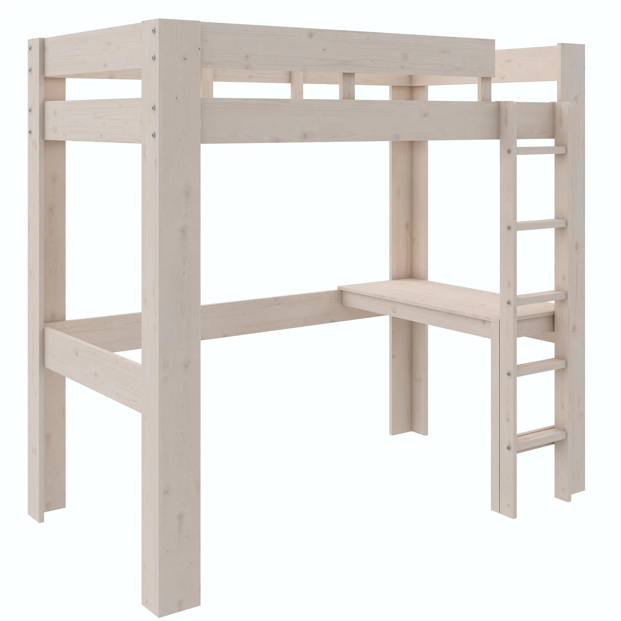 Jaymee Kids Wood Loft Bed with Desk