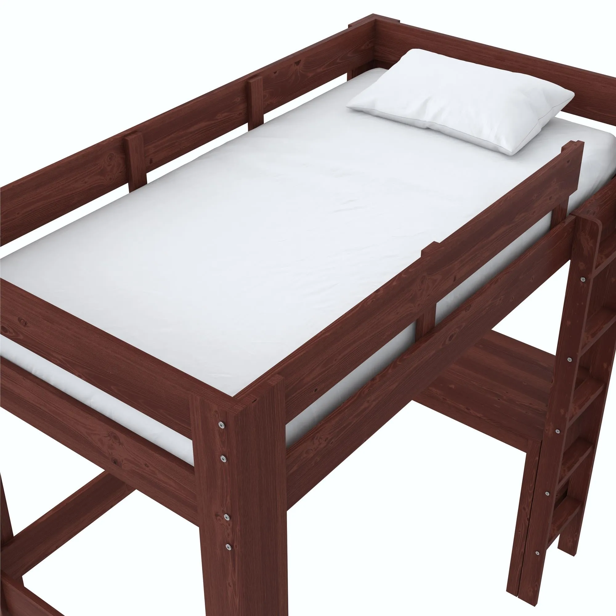 Jaymee Kids Wood Loft Bed with Desk