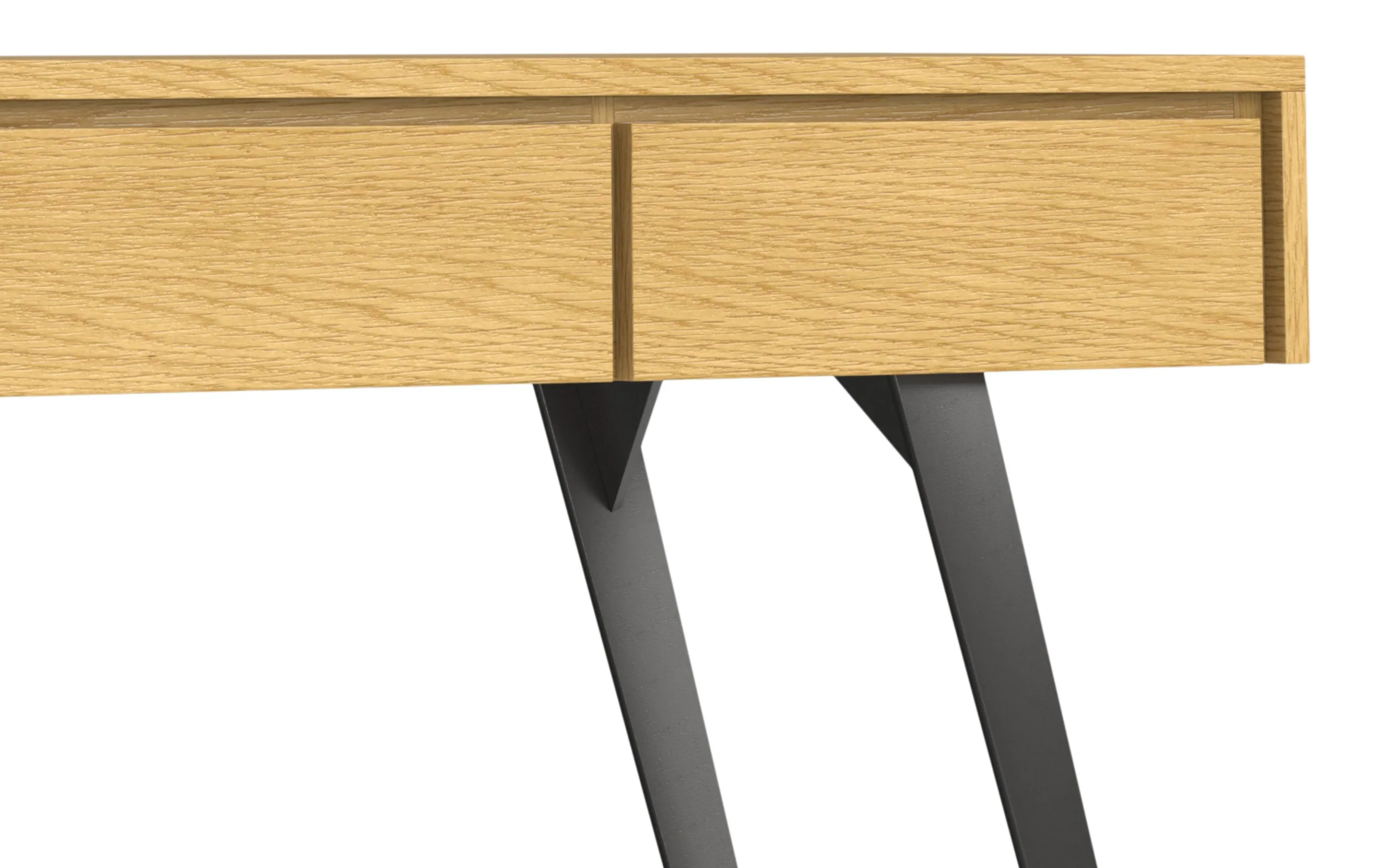 Lowry Console Sofa Table in Oak