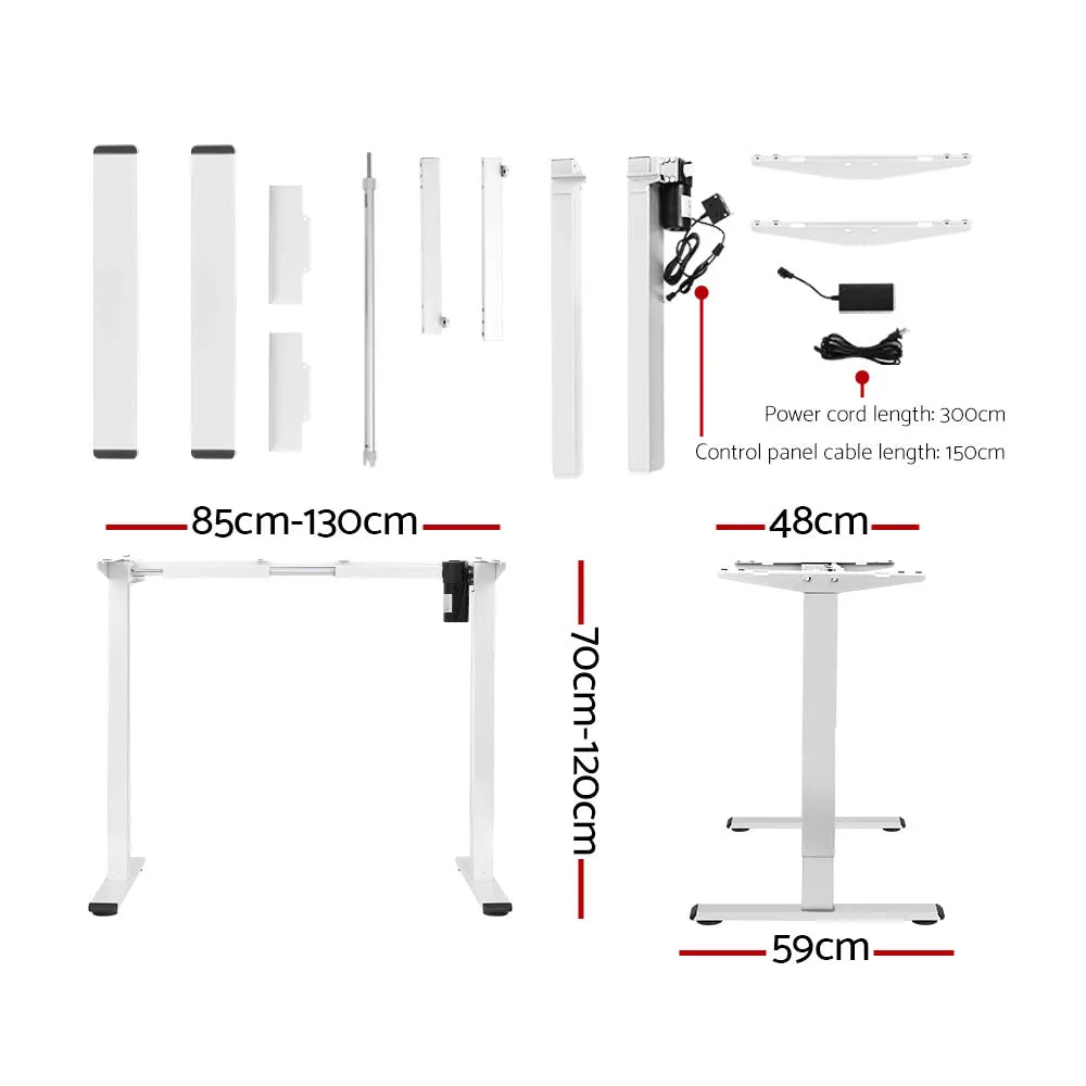 Motorised Adjustable Sit-Stand Desk with Control Panel Artiss