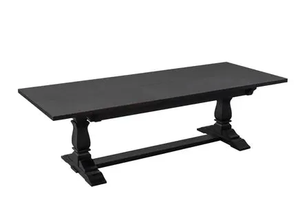 Soho Black Brown Nantucket Hampton Extendable Dining Table