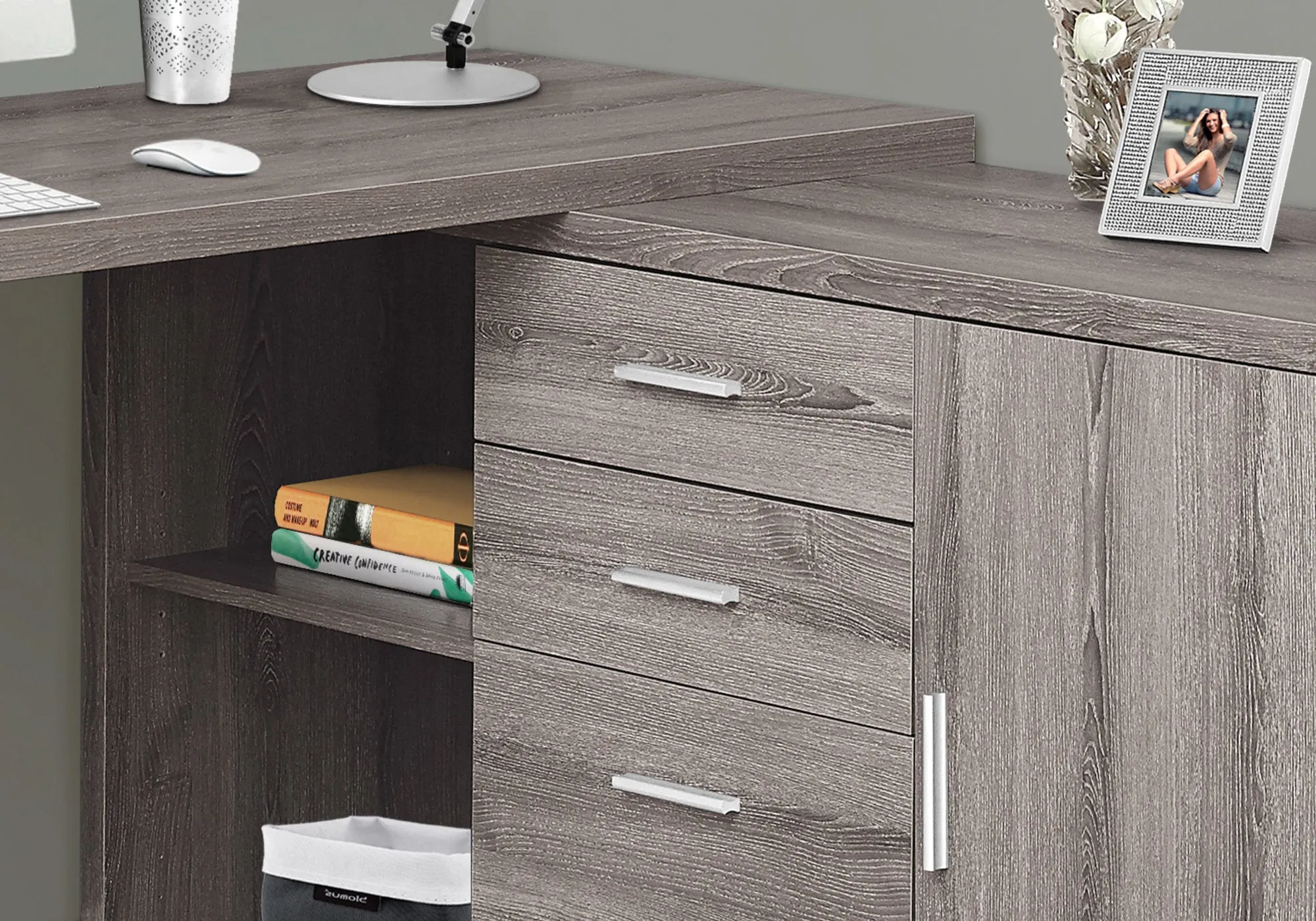 OFFICE SERIES - 60"L / DARK TAUPE LEFT OR RIGHT FACING