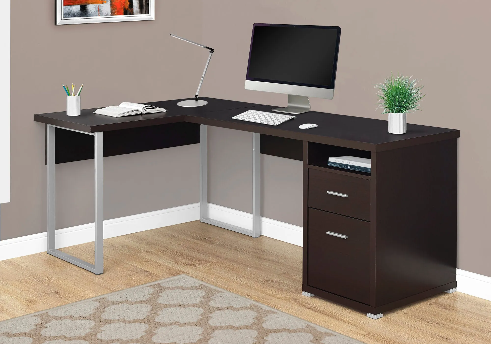 OFFICE SERIES - 80"L / ESPRESSO LEFT OR RIGHT FACING