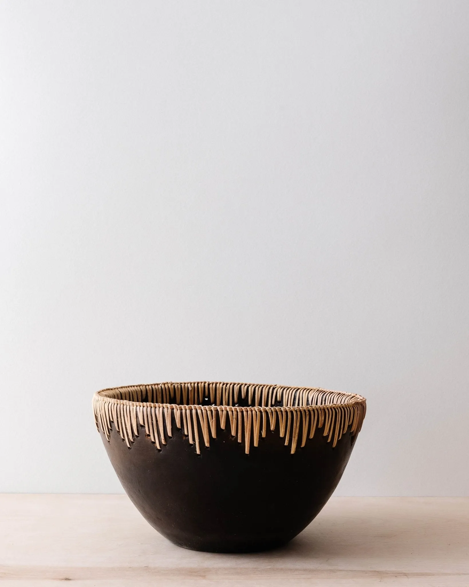 Rattan Stitched Terracotta Bowl