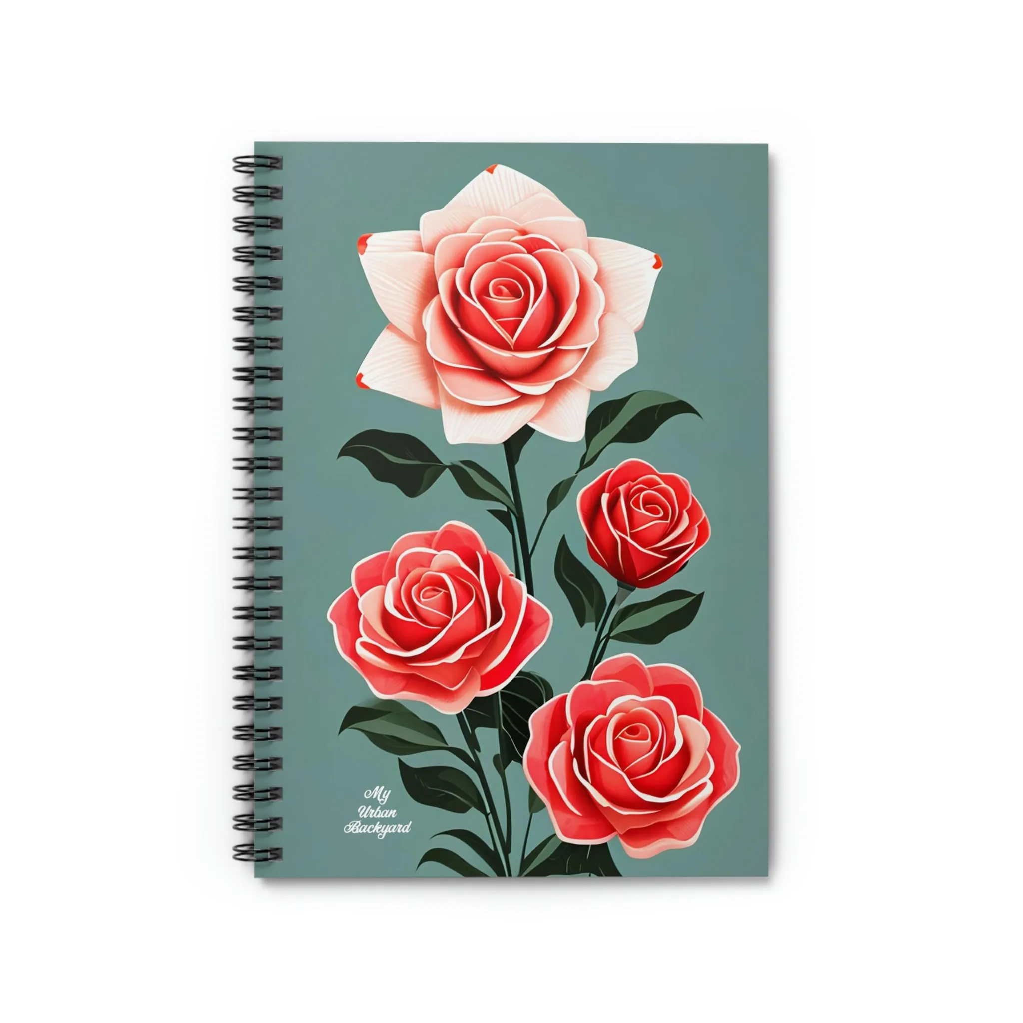 Roses, Spiral Notebook Journal - Write in Style