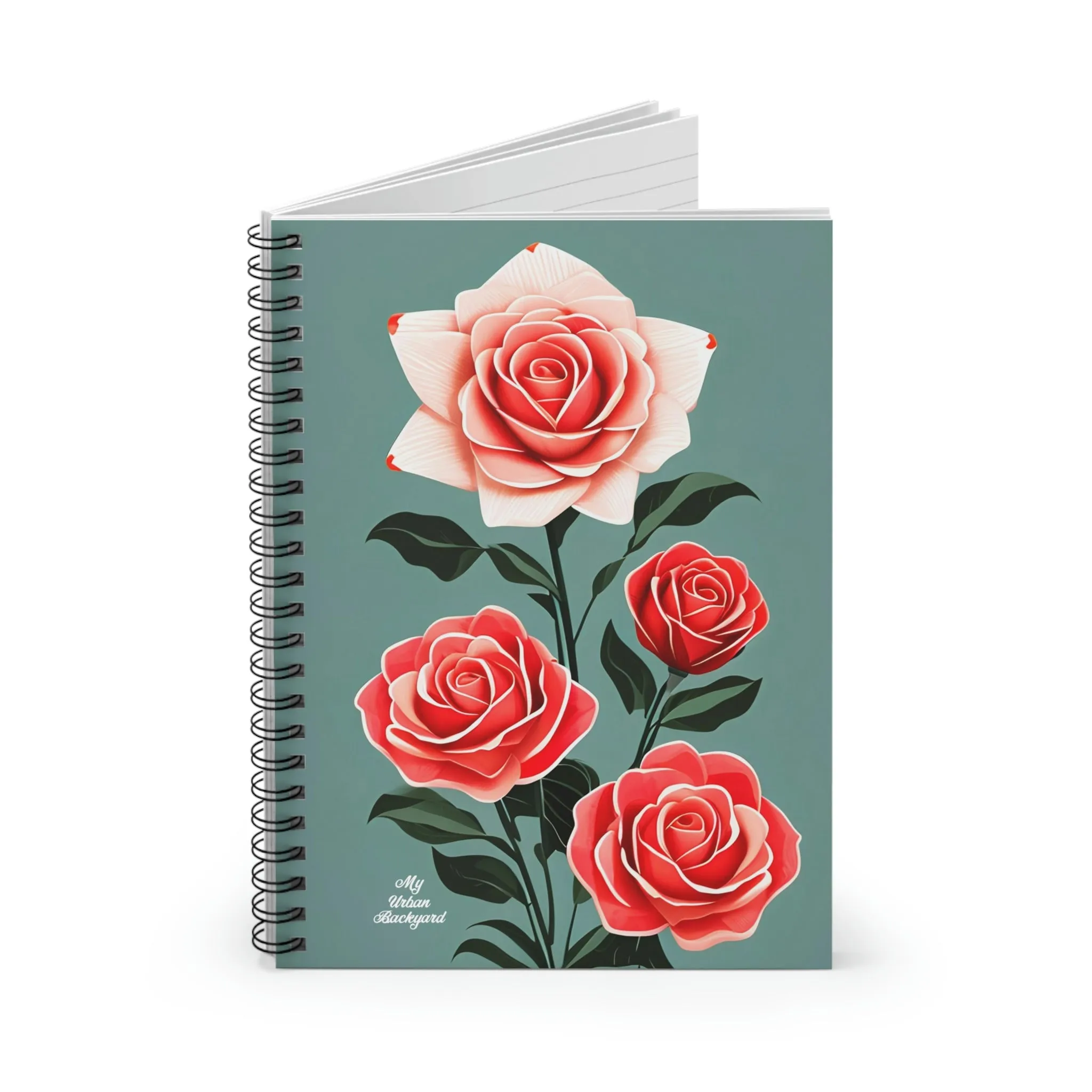 Roses, Spiral Notebook Journal - Write in Style