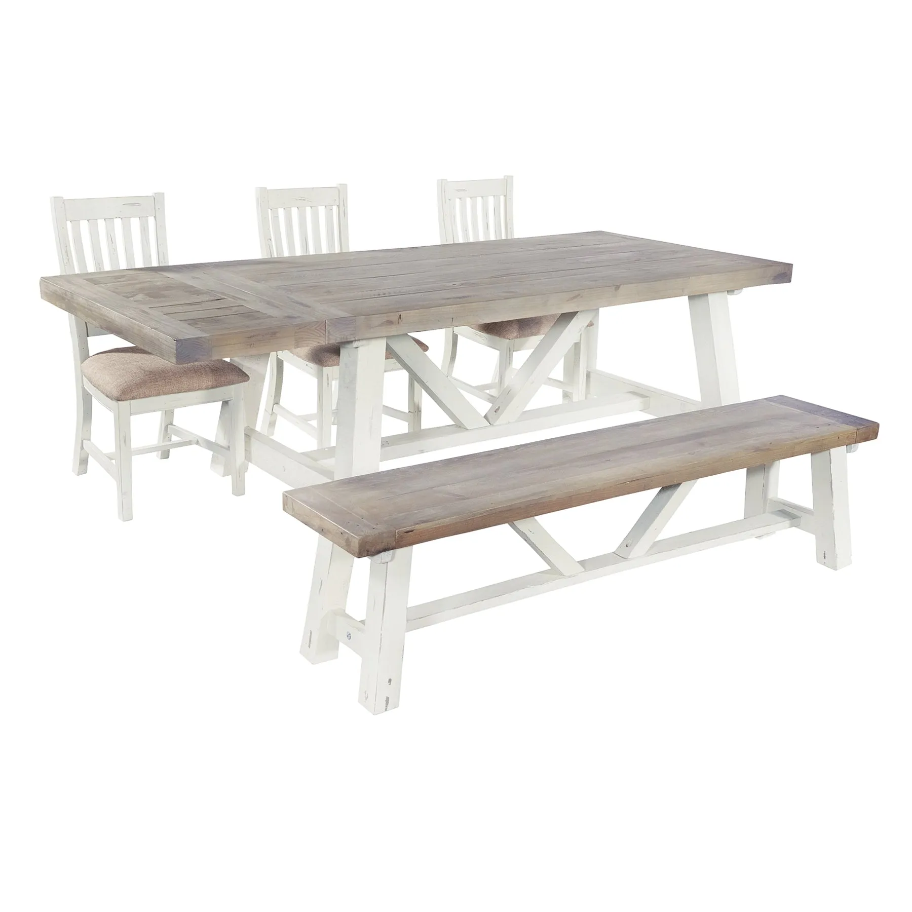 Rowico Tahoe Purbeck Reclaimed Wood Dining Table Extension Leaf