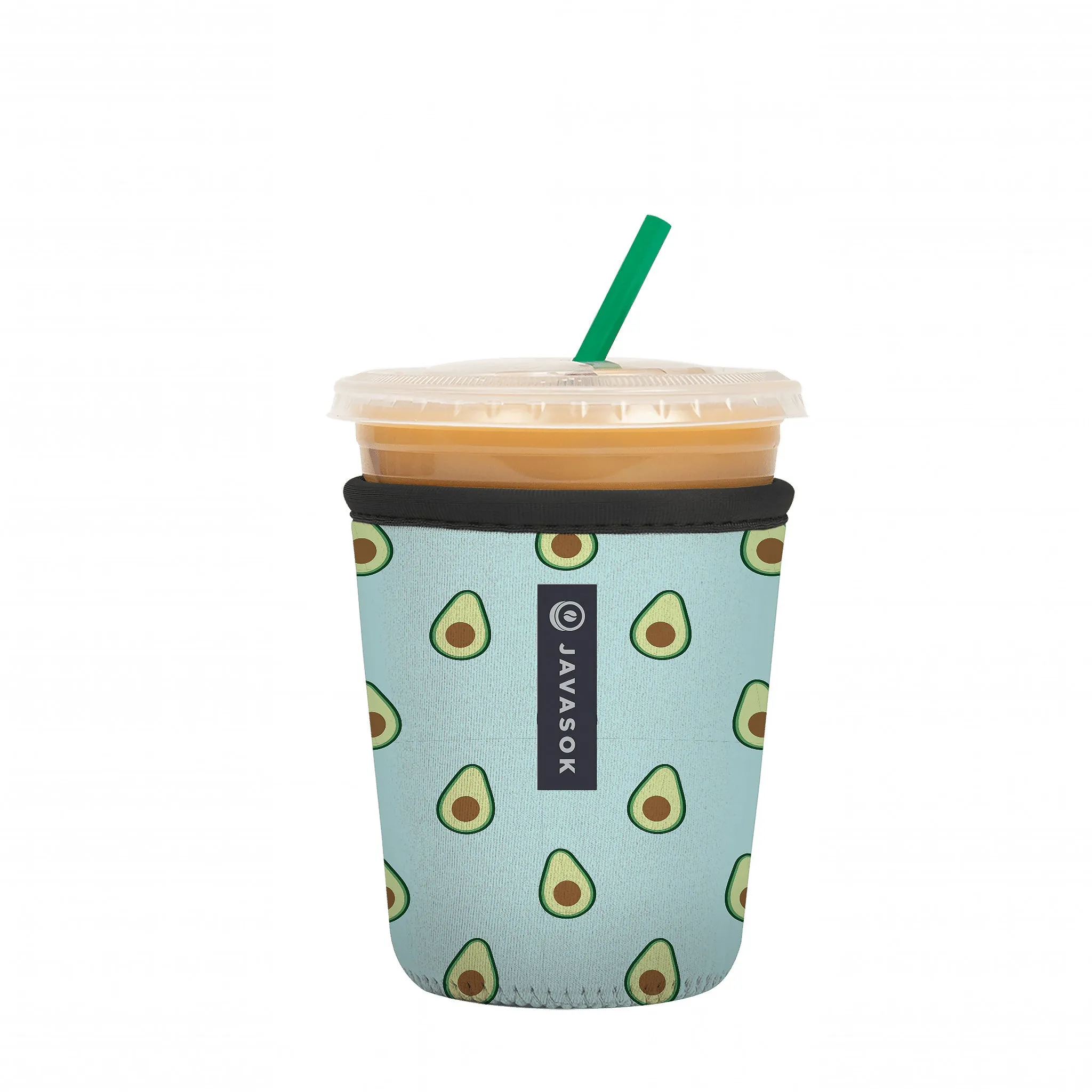 Small 16-20 Ounce Iced Coffee or Cold Drink Neoprene Beverage Sleeve