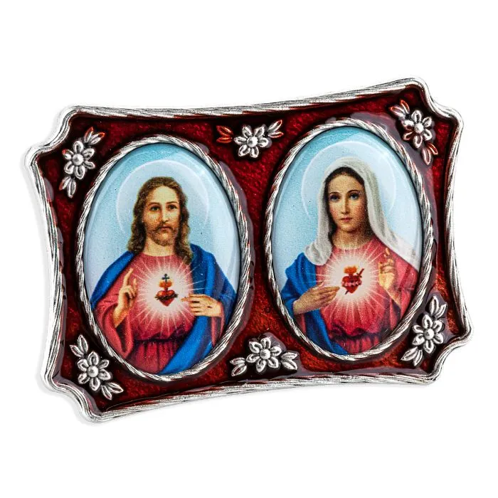 Standing Sacred Hearts Plaque